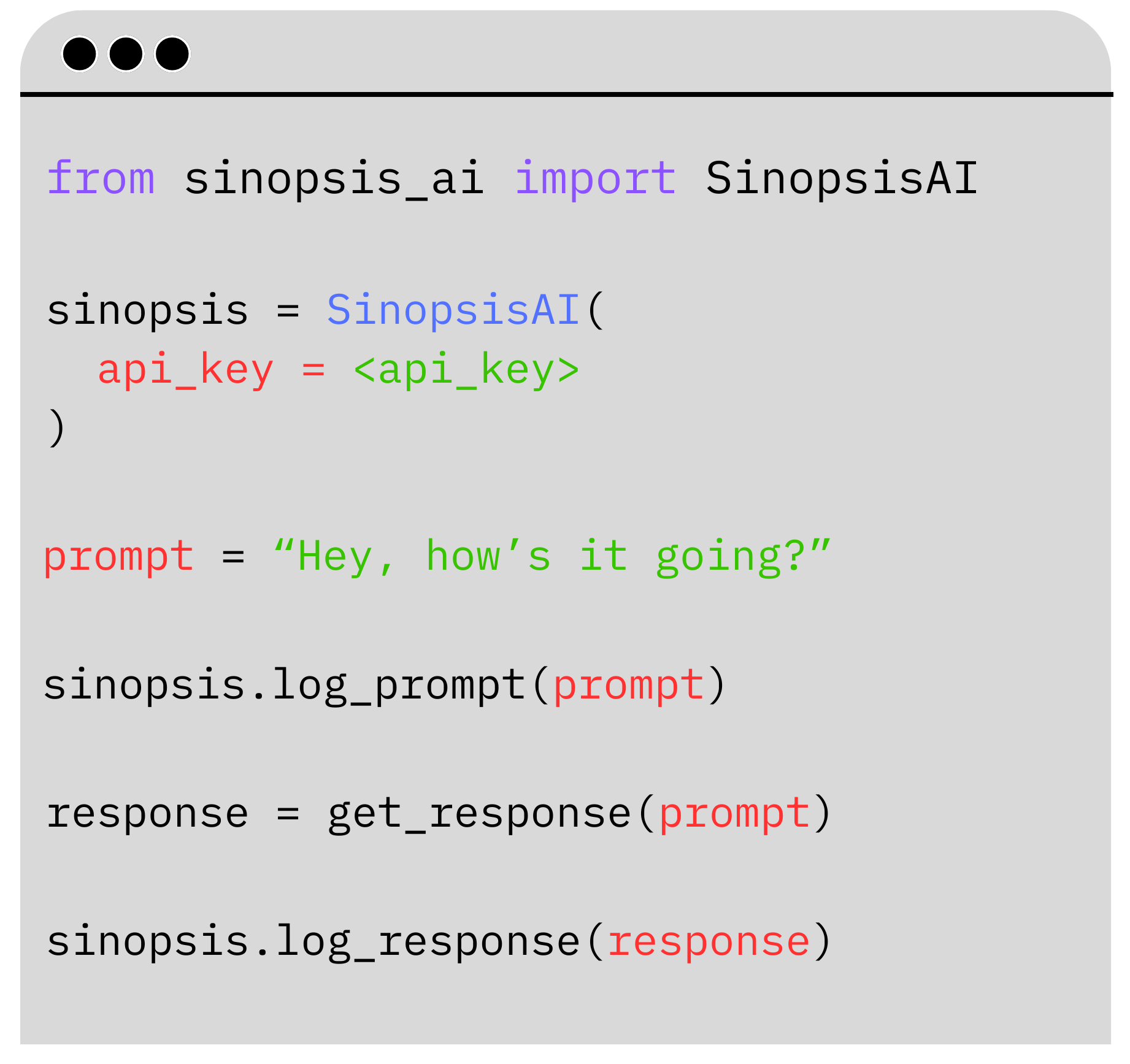 integrate the sinopsis sdk